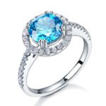 Blue Diamond Ring