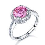 Fancy Pink Created Diamond Ring