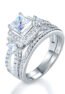 Wedding and Engagement Ring Set