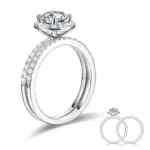 Moissanite Diamond Ring Set