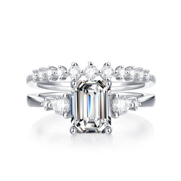 Moissanite Diamond Ring Set