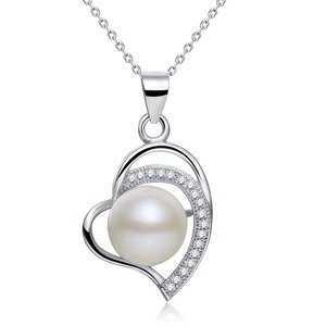 Freshwater Pearl Heart Necklace